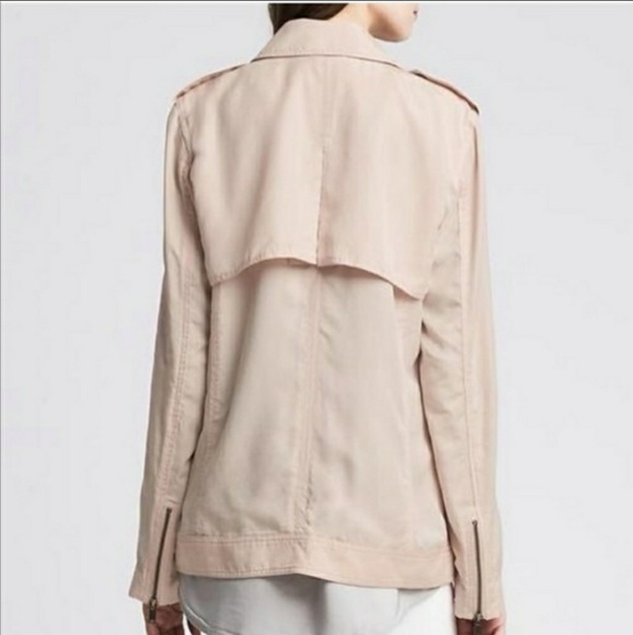 Like new!  Banana Republic Pink Moto Jacket - Picture 2 of 4